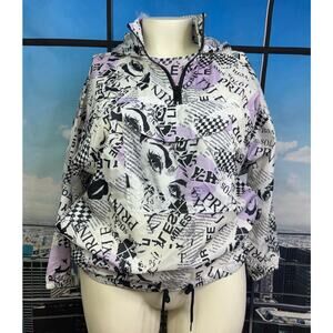 ASOS DESIGN Pop Art Overhead Oversized Jacket Sz: 6 - Easily Fits Up To Size 12